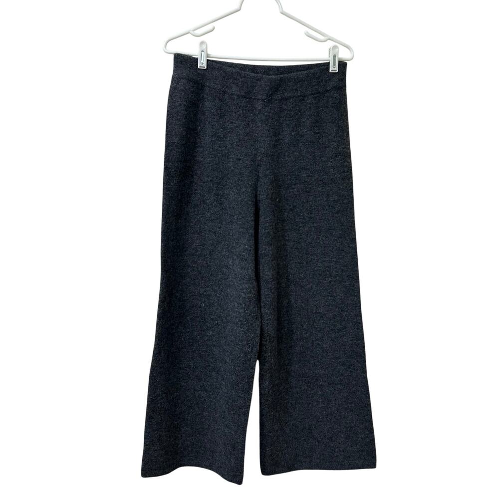 Jenni Kayne Womens Sz Small Gray Marina Culottes Wool & Cashmere Wide Leg Pants